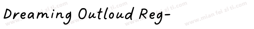 Dreaming Outloud Reg字体转换
